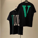 Vlone T Shirt Short-Sleeved Men'S T-Shirt Women'S Loose Large Size