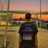 Askyurself T Shirt Purple Loose Men's and Women's Short-Sleeved T-shirt