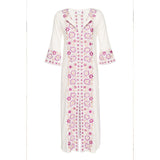 Beth Dutton Bohemian Dress Winter Autumn Midi Dresses Embroidered Midi Dress