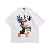 Y2g Shirts for Boys Retro Washed Short Sleeve Male Cartoon