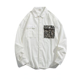 Men Jackets Tooling Pocket Long Sleeve Shirt