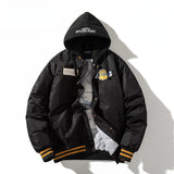 Varsity Jacket Cotton Jacket Hooded Baseball Uniform Coat
