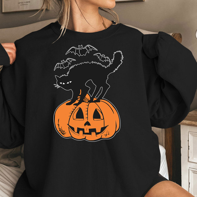 Halloween Costumes Pumpkin Women's Autumn Fashion Sweater Long-Sleeved Top