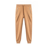 Grey Sweatpants Zipper Men's Casual Sports Trousers