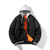 Varsity Jacket Baseball Uniform Men'S Solid Color Casual Able