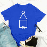 Squid Game Costume Printed Short Sleeve Pullover Short Sleeve T-shirt