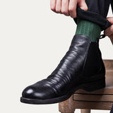Western Shoes Elastic Casual Men's Men's Short Boots