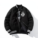 Varsity Jacket Embroidered Flight Suit Baseball Uniform Thin Stand Collar