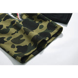 Bathing Ape Shorts Cotton Looped Fabric Men's Youth Casual Shorts Cropped Pants