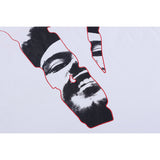 Vlone T Shirt Large V Printed T-Shirt Hip Hop Loose Casual Round Neck Men And Women Short Sleeve