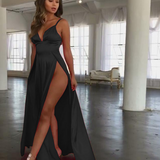 Taffeta Dress Satin Sexy Corset Evening Dress Suspender Dress