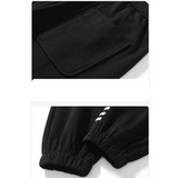 Cuffed Cargo Pants Men 'S Autumn And Winter Pearl Cotton Air Layer Knit Casual Sweatpants Ankle-Tied Sports Trousers