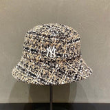 Yankee And Dogers Bucket Hat Autumn And Winter Men And Women Retro Leisure Basin Hat Warm Wind-Proof Cap