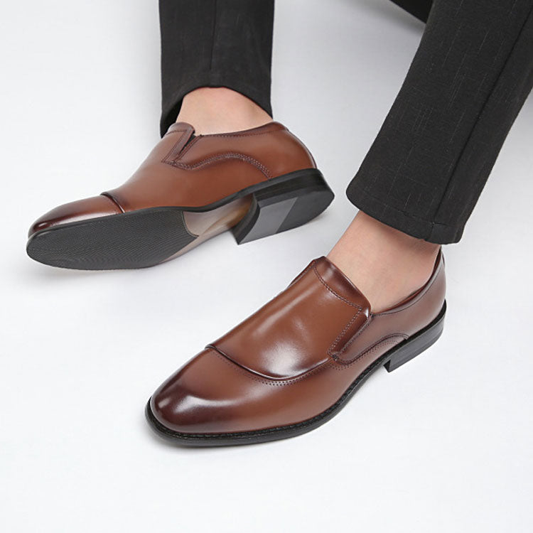 Men's Dress Shoes Classic Leather Oxfords Casual Cushioned Loafer Business Casual Men's Formal Wear