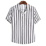 Camp Collar Shirt Casual Short Sleeve Printed Shirt