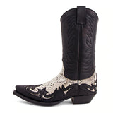 Yellowstone Cowboy Boots Men'S Embroidered Shoes Western Cowboy Men'S Boots