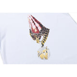 Vlone T Shirt Four Seasons Base Short Sleeve Vlone Palm Large V Printed Loose T-Shirt