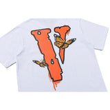 Vlone T Shirt Spring and Summer Letters Men's round Neck Short Sleeve Tshirt vlone